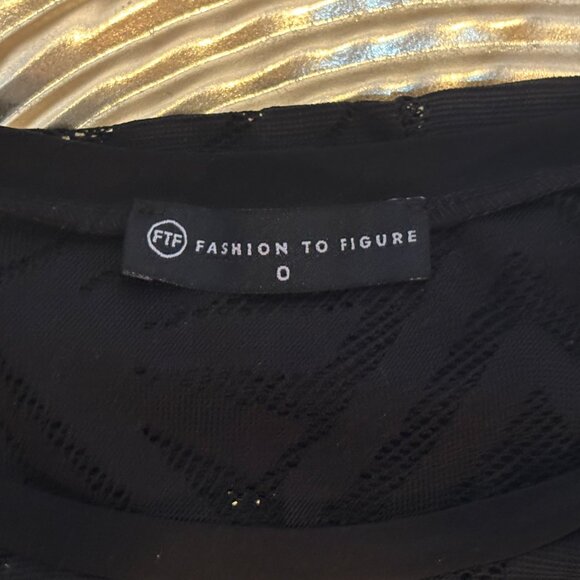 Plus Size, Fashion to Figure Black Laced Dress - Picture 9 of 9